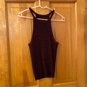 Pac Sun Burgundy crop top